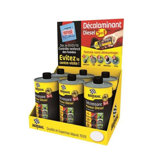 Décrassant Moteur 5 En 1 Bardahl 500ml - Pour Moteurs Hybrides Essence, Nettoie Injecteurs