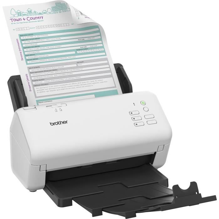 Scanner de documents bureautique recto-verso BROTHER ADS-4300 - 40 ppm/80 ipm - Ethernet