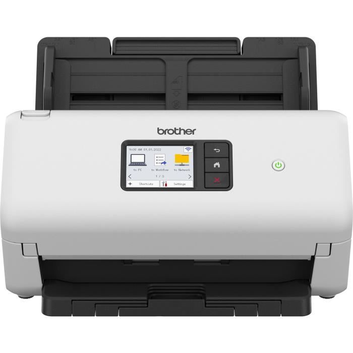 Scanner de documents bureautique recto-verso BROTHER ADS-4500 - 70 ppm/35  ipm - Ethernet, Wi-Fi Direct - Cdiscount Informatique