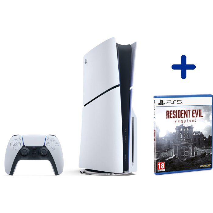 Pack PS5 Standard (avec lecteur CD) : Console PlayStation 5 (Modèle Slim) + Resident Evil Requiem