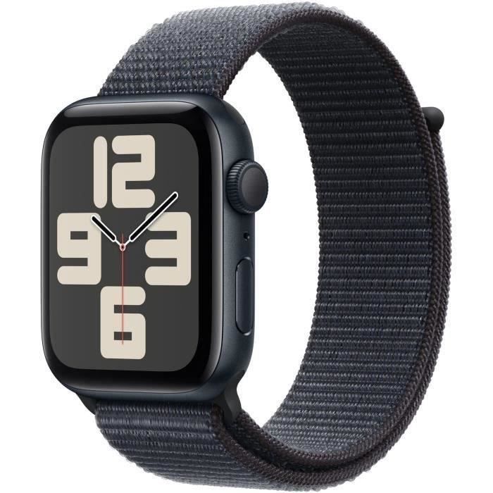 Apple Watch SE GPS - 44mm - Boîtier Midnight Aluminium - Bracelet Ink Sport Loop (2024) - Reconditionné - Etat correct Reconditionné - Apple reconditionné disponible sur Cdiscount Seconde Vie