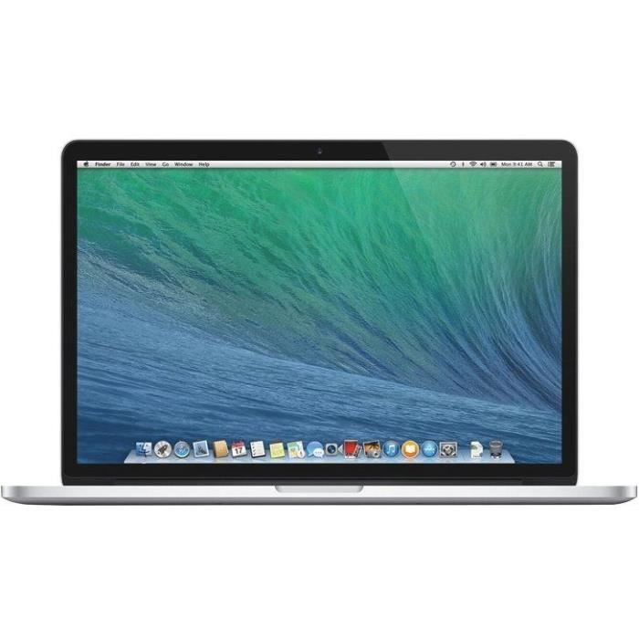 MacBook Pro Retina 13Core i5 27 Ghz 8 Go 128 Go SSD Argent (2015) – Batterie Neuve – Reconditionné – Etat correct