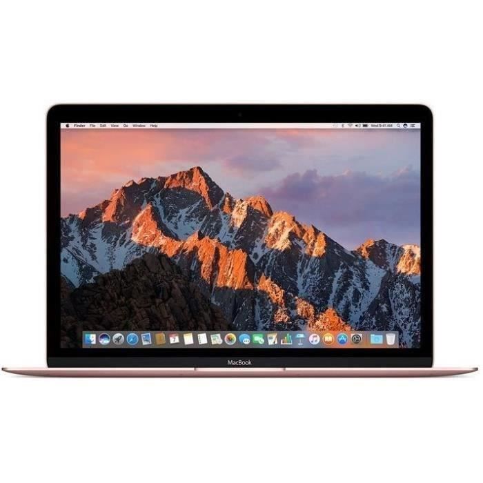 MacBook Retina 12 2017 Core i5 13 Ghz 8 Go  256 Go SSD Or Rose – Reconditionné – Etat correct