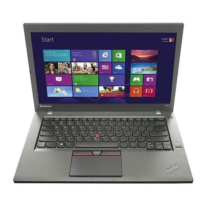 Ordinateur portable - LENOVO T450 - 14  - ROM 240 Go - RAM 8 Go - Reconditionné - Etat correct Reconditionné - Lenovo reconditionné disponible sur Cdiscount Seconde Vie