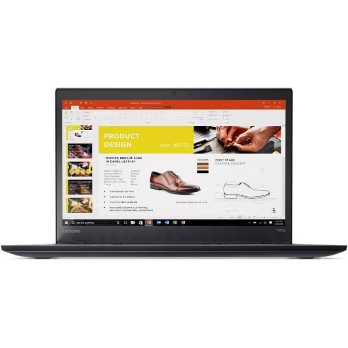 LENOVO Thinkpad T470s 14 FHD Intel Core i5-7200U 8 Go RAM 256 Go SSD AZERTY Win 11 Pro (2017) - Reconditionné - Etat correct Reconditionné - Lenovo reconditionné disponible sur Cdiscount Seconde Vie