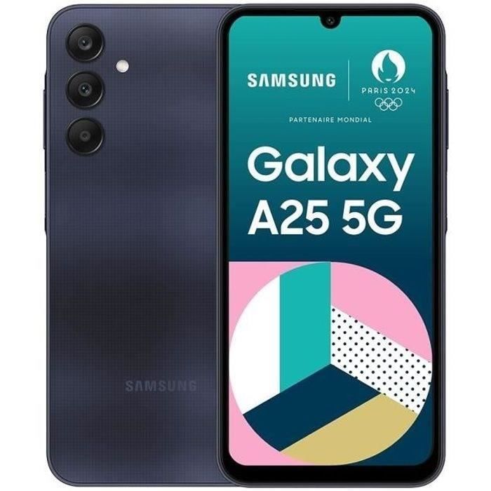SAMSUNG Galaxy A25 5G Smartphone 128Go Bleu nuit (2024) - Reconditionné - Etat correct