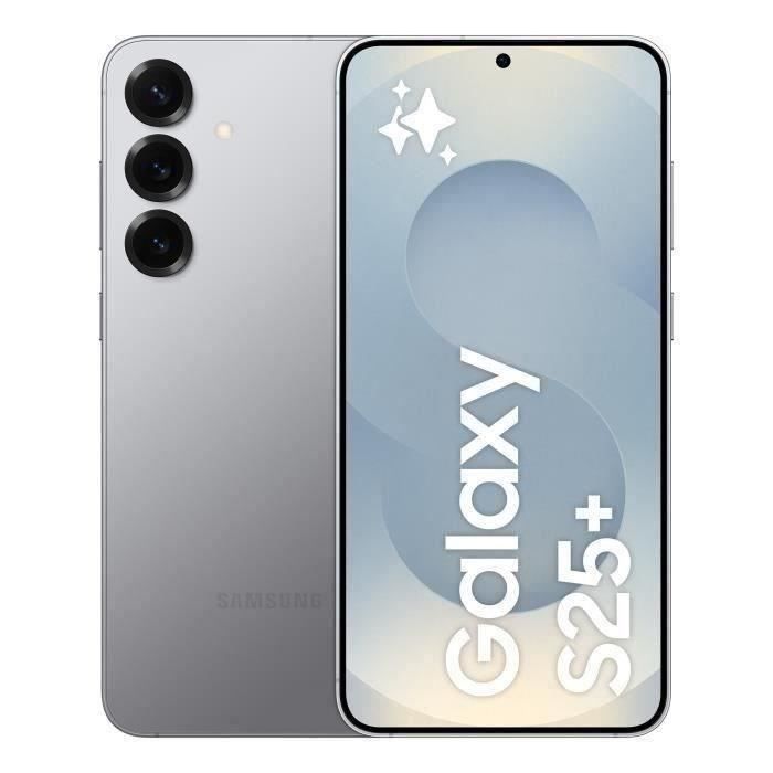 SAMSUNG Galaxy S25 Plus AI Smartphone 256 Go Gris (2025) - Reconditionné - Etat correct