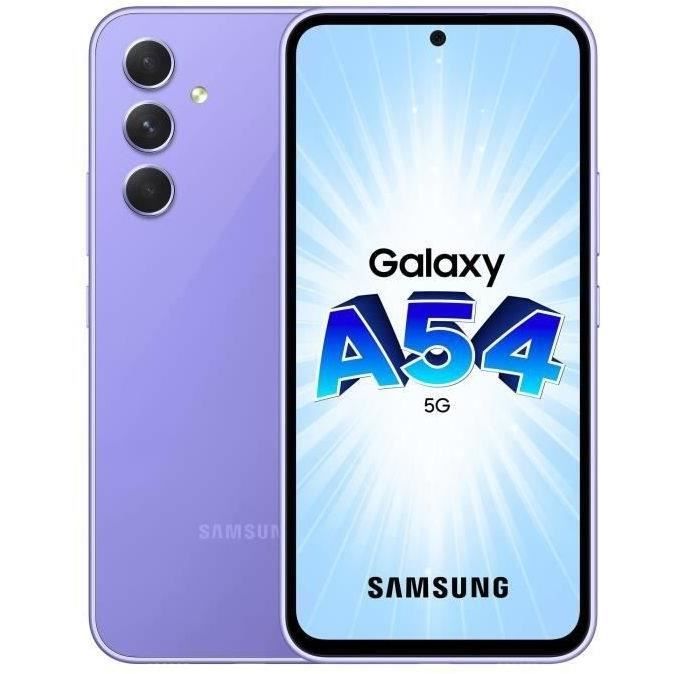 SAMSUNG A54 128Go 5G Lavande (2023) - Reconditionné - Etat correct Reconditionné - Samsung reconditionné disponible sur Cdiscount Seconde Vie