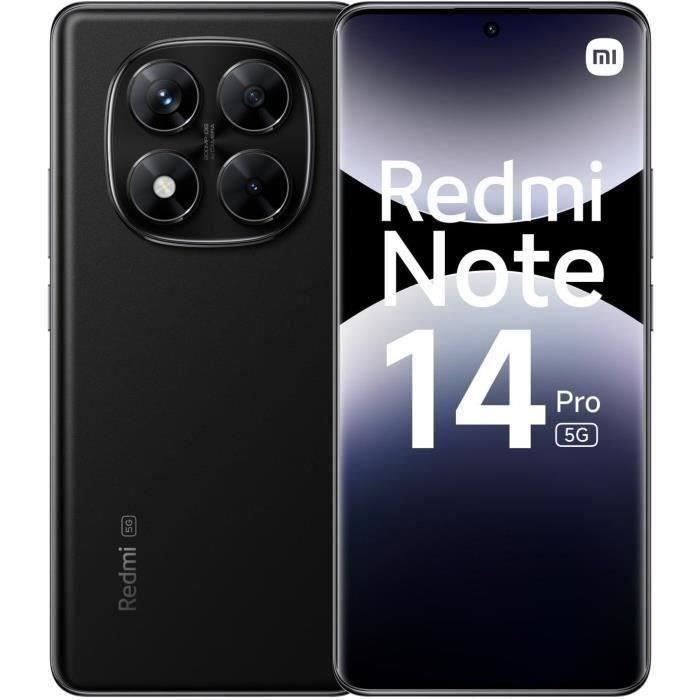 XIAOMI - Redmi Note 14 Pro 5G - 8 Go + 256 Go - Midnight Black (2025) - Reconditionné - Etat correct Reconditionné - Xiaomi reconditionné disponible sur Cdiscount Seconde Vie