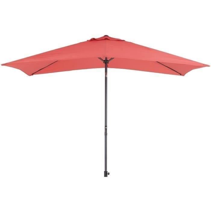 Parasol Droit Inclinable Juanito Ø300 Cm - Toile Polyester 240g/m2 Résistante UV, Ouverture Manivelle, Pieds Acier - 6