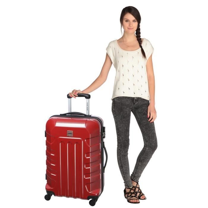 TRAVEL WORLD Valise trolley 4 roues 70 cm