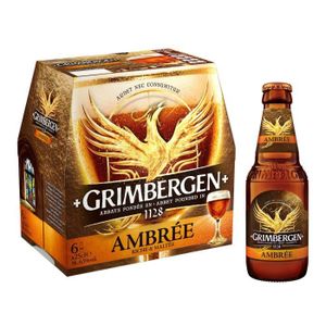 BIERE Grimbergen - Bière ambrée - Pack de 12 x 25 cl