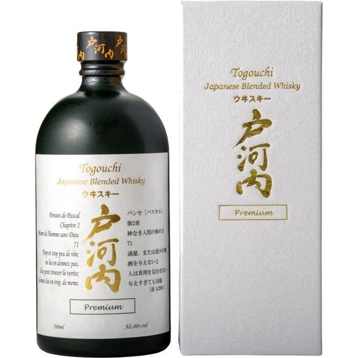 Whisky Togouchi Premium -Blended whisky - Japon - 40%vol - 70cl sous étui -  Achat / Vente Togouchi Premium 40% 70cl - Cdiscount
