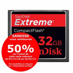 SanDisk Extreme Pro 32GB CompactFlash UDMA7 Memory Card
