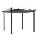 BRAND Pergola en aluminium CORDOBA - Gris - 3 x 3 m
