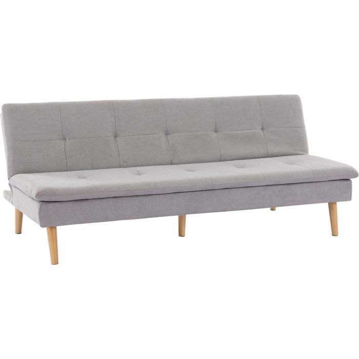 SABAIDECO Canap&eacute; convertible  AGATHE 3 places 180 cm greige