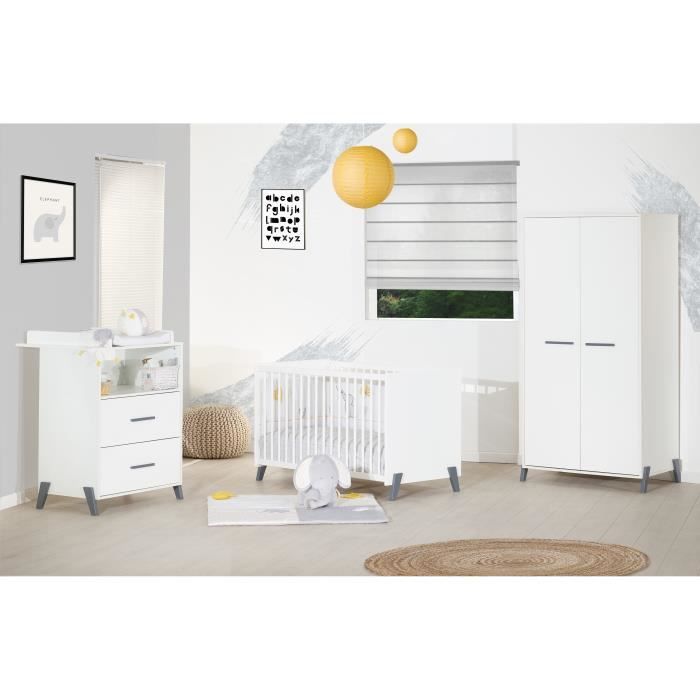Babyprice Chambre Complete Joy Gris Lit 60 1 Cm Armoire Commode Achat Vente Chambre Complete Bebe Cdiscount