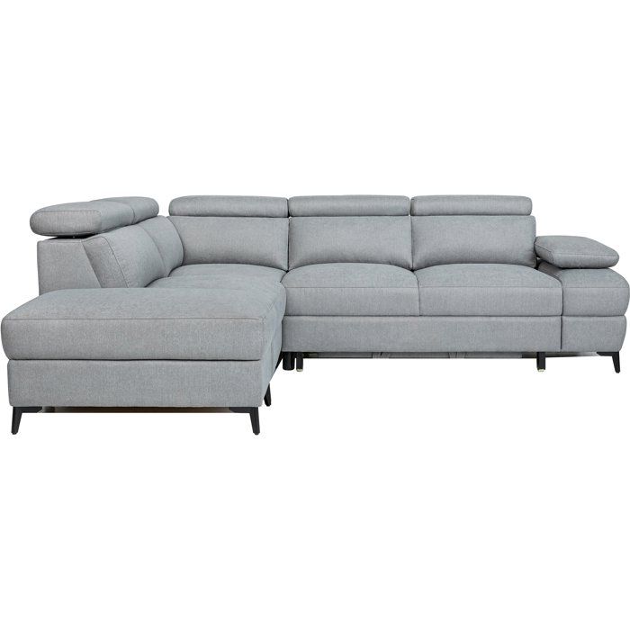Canapé dangle convertible 5 places NINA Tissu Coffre 255 x 208 x 73 cm