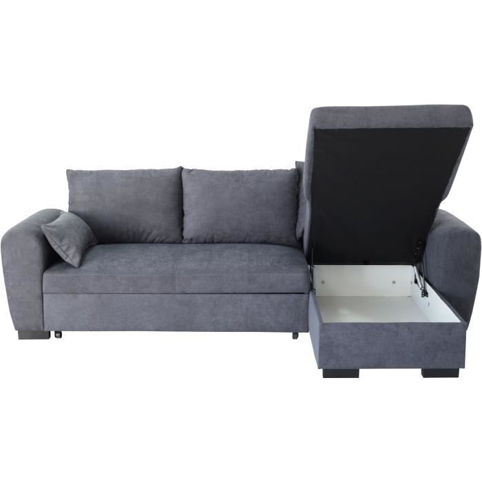 Canapé D'angle Convertible But - Gris, Avec Coffre De Rangement, Jusqu'à 6 Places