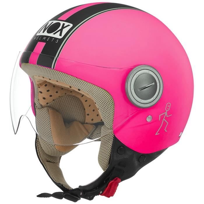 NOX casque moto intégral N961K SYMPHONY enfant fille noir rose