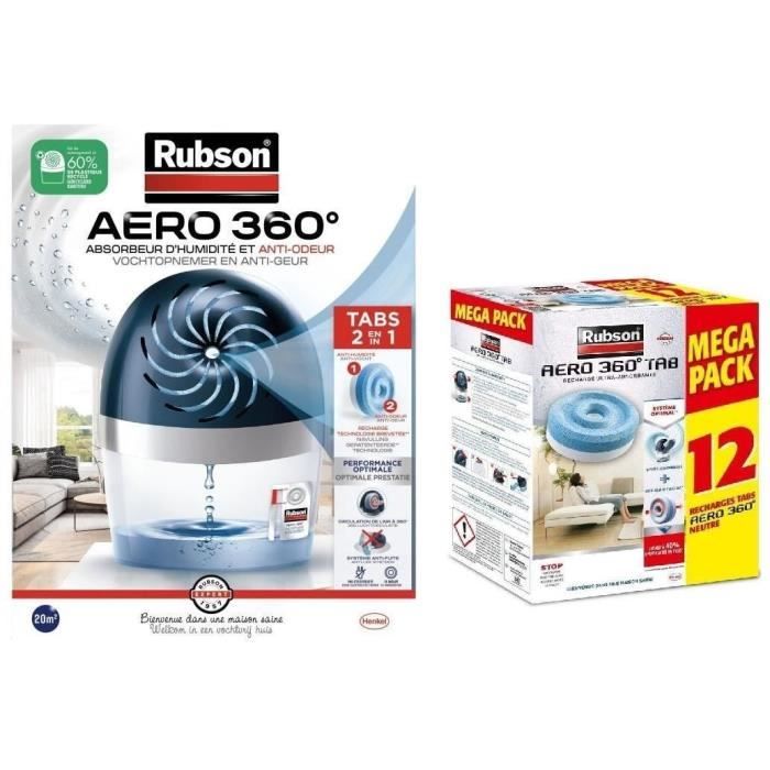 Absorbeur D'humidité Aero 360° 20m² Rubson La Boîte - vue 3