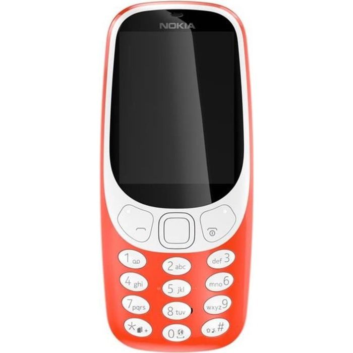 Vente Téléphone portable Nokia 3310 Rouge pas cher Vente Téléphone portable Nokia 3310 Rouge pas cher