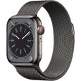Apple Watch Series 8 GPS + Cellular - 41mm - Boîtier Graphite Stainless Steel - Bracelet Graphite Milanese Loop-0