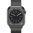 Apple Watch Series 8 GPS + Cellular - 41mm - Boîtier Graphite Stainless Steel - Bracelet Graphite Milanese Loop-1