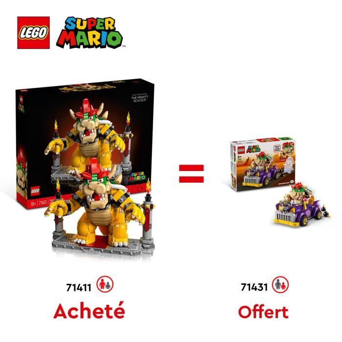 LEGO Super Mario 71411 Le puissant Bowser + LEGO Super Mario 71431 Bolide de Bowser