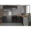Cuisine Complète D'Angle LASSEN 240x165 Cm Avec Plan De Travail - Gris Matera