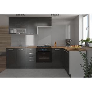 Bloc cuisine avec électroménager JAZZ 8 220 angle