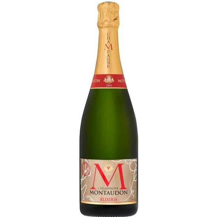 Elixiris Champagne Montaudon Elixiris Brut - 75 cl - La cave Cdiscount