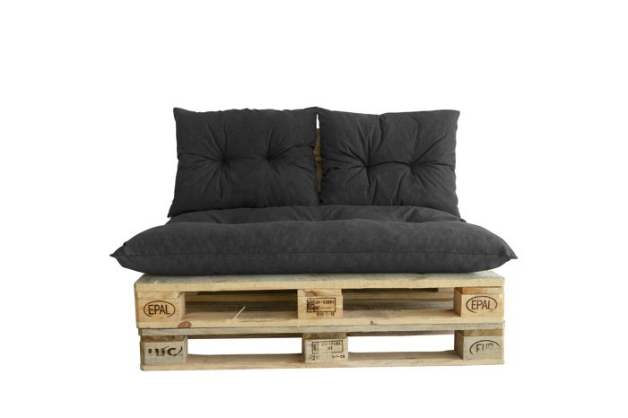 Kit palette classic Matelas + 2 coussins dossier JARDIN PRIVE