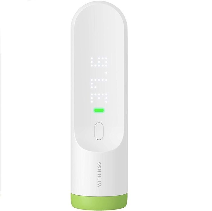 Thermomètre Temporal connecté sans contact Withings Thermo - Convient aux Nourrissons, Bébés, Enfants & Adultes, Fiable & Hygiénique