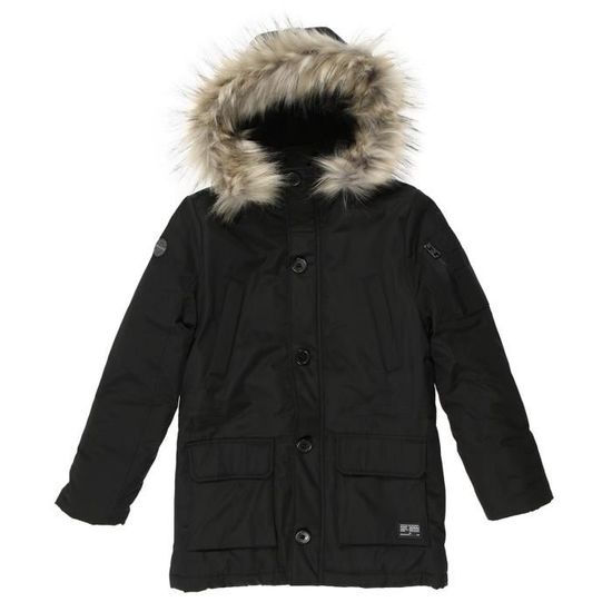 REDSKINS Parka Vicker avec Capuche Noir Garcon Noir Cdiscount Pret a Porter