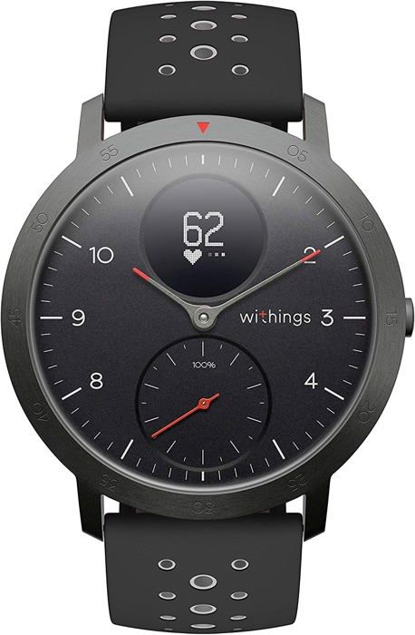 Montre connectée santé Steel HR Sport Noir - Tracker d'activité avec GPS connecté, moniteur de fréquence cardiaque & de sommeil