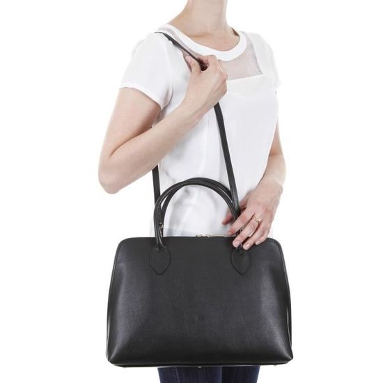 IRENE VAN RYB Sac a Main Cuir KIARA Femme Noir Cdiscount Bagagerie Maroquinerie