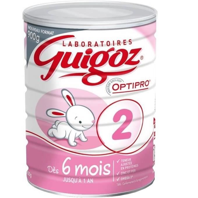 GUIGOZ Optipro 2 lait 2ème âge liquide épaissi dès 6 mois 6x50cl pas cher 