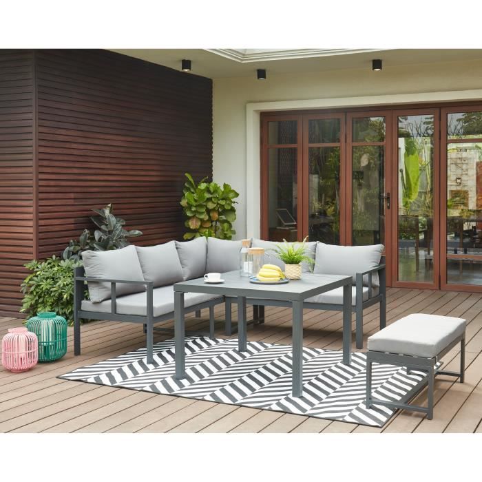 Salon de jardin aluminium - Cdiscount Jardin