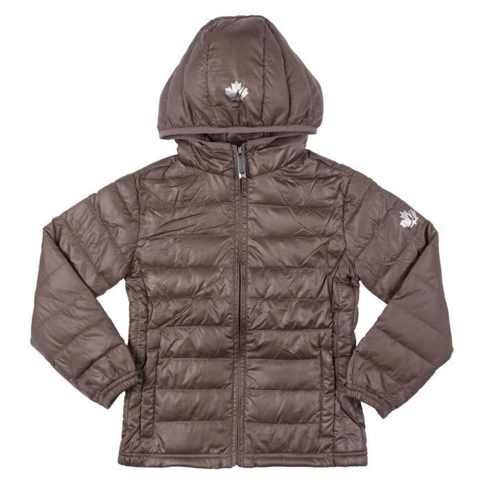 doudoune marron enfant