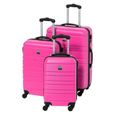Valise rigide rose