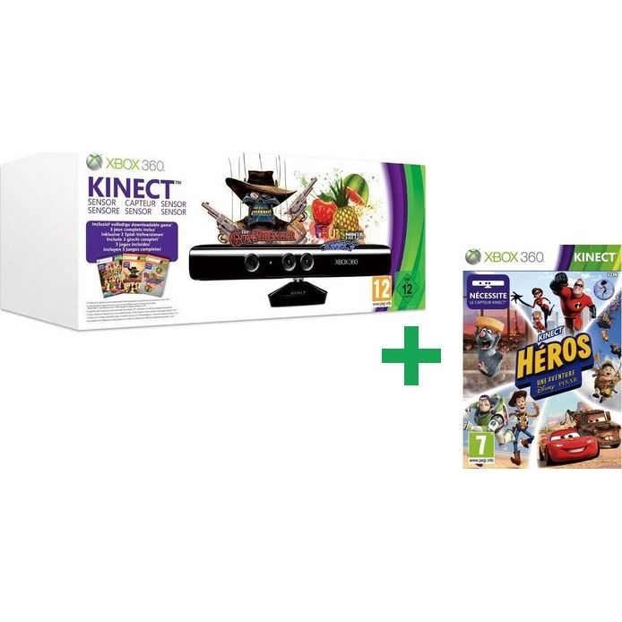 Pack Kinect Xbox 360 + Kinect Héros - Cdiscount Informatique