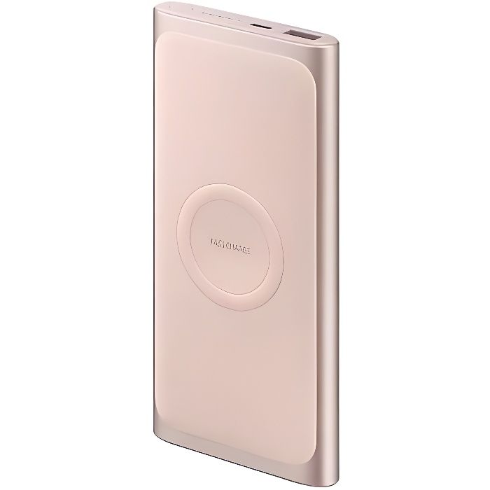Samsung Batterie externe 10A charge rapide sans fil (induction) Rose