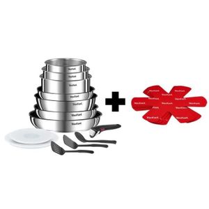 TEFAL INGENIO Batterie de cuisine 10 pièces, Revêtement antiadhésif