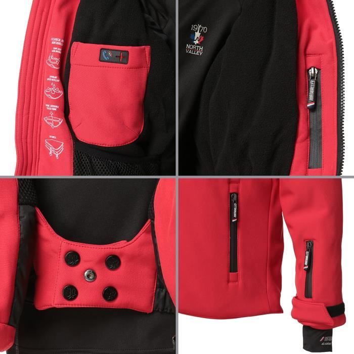 NORTHVALLEY Veste de Ski Milokid Junior Rouge Cdiscount Sport
