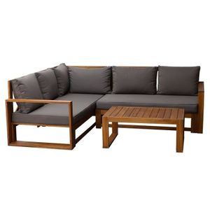 Salon De Jardin Bas Original Salon Bas De Jardin Bois Achat Vente Salon Bas De Jardin Bois