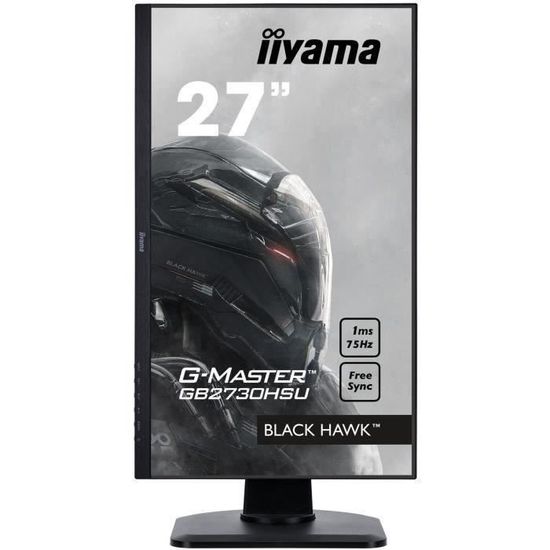 Ecran PC Gamer - IIYAMA G-Master Black Hawk G2450HS-B1 - 24 FHD - Dalle VA  - 1ms - 75Hz - HDMI / DisplayPort - FreeSync - Cdiscount Informatique