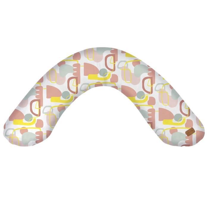 BEABA, Big Flopsy™ coussin d'allaitement, jersey de coton, imprimé Art Line, 170 cm