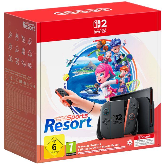 Console Nintendo Switch 2 • & + Nintendo Switch Sports Resorts Code + dabonnement NSO Code