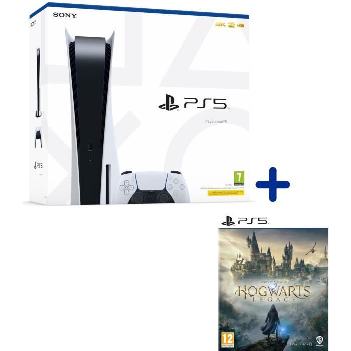 Pack PS5 Standard : Console PS5 Standard + Hogwarts Legacy : L